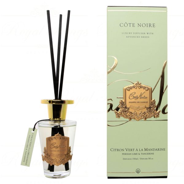 Gmdl 15022 Cote Noire Glass Diffuser Gold Persian Lime Tangerine 150ml