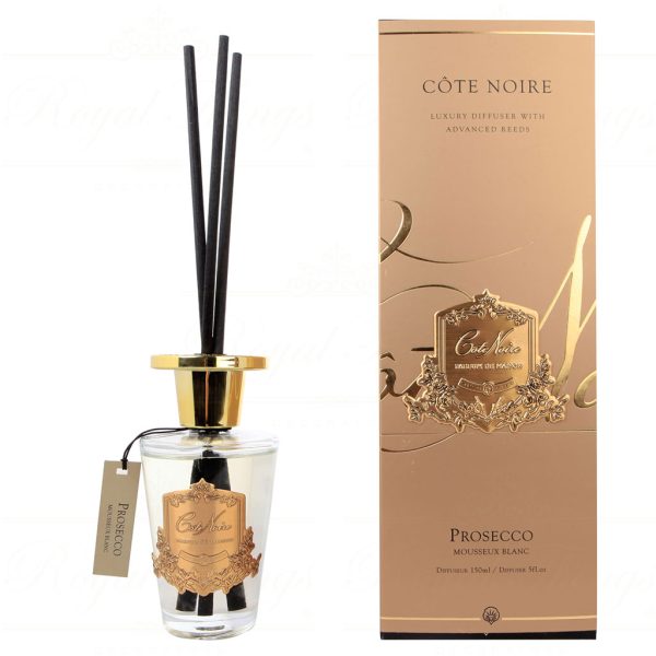 Gmdl 15032 Cote Noire Glass Diffuser Gold Prosecco 150ml