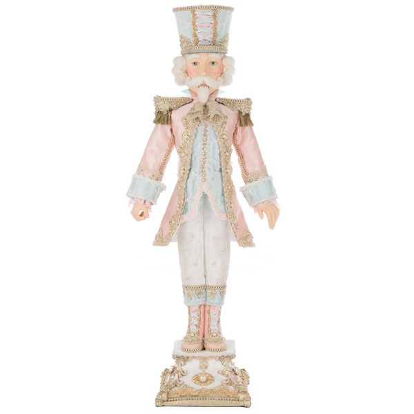 Kc 28 528843 Katherines Collection Christmas Decorative Items Joyeux Noel Captain Pierre Praline Tabletop Pink Blue