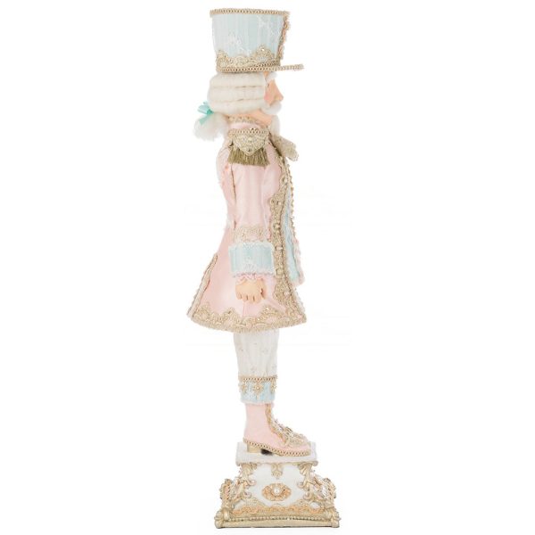 Kc 28 528843 Katherines Collection Christmas Decorative Items Joyeux Noel Captain Pierre Praline Tabletop Pink Blue Detail1