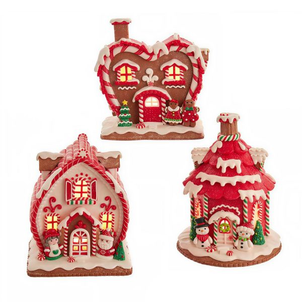 Kurt Adler Set Di 6 Ornamenti Natalizi In Vetro - Design Scozzese Rosso Con Fiocchi Di Neve Glitterati - 80 Mm - 2