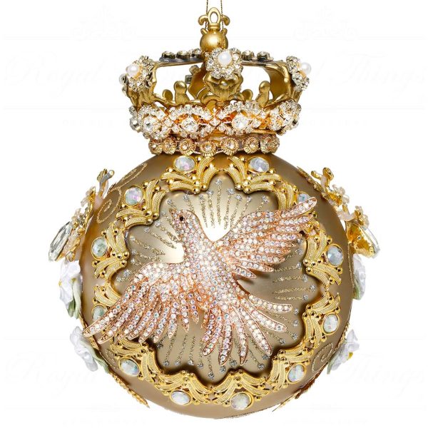 Mr 36 61412 Mark Roberts Christmas Balls Crown Jewels Ball Ornament Gold