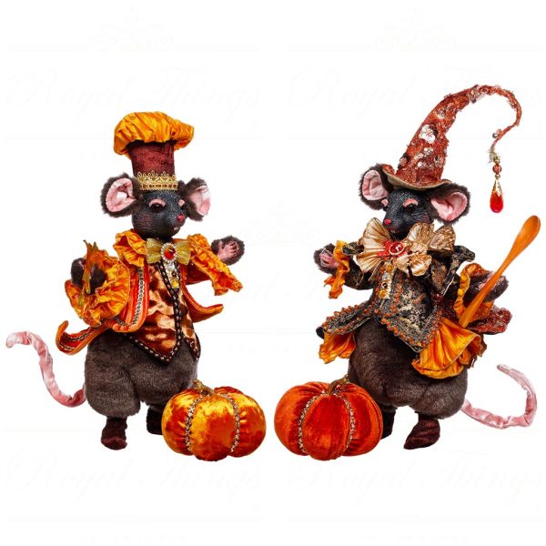 Mr 51 64024 Mark Roberts Halloween Dolls Halloween Mice Doll Orange Black