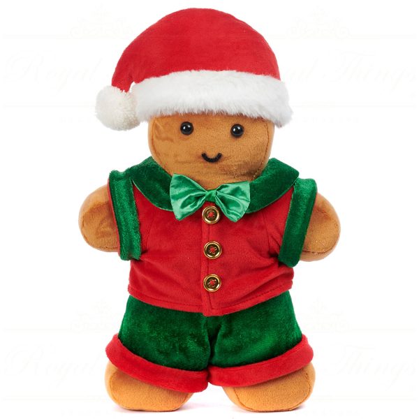 Tr 21004 Goodwill Tabletop Fabric Xmas Gingerbread Man Tabletop Red Green White