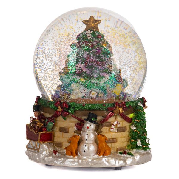 Goodwill Christmas Decorative Items Led Music Xmas Tree Snowmen Snow Glove Tabletop Green White Mc 19965