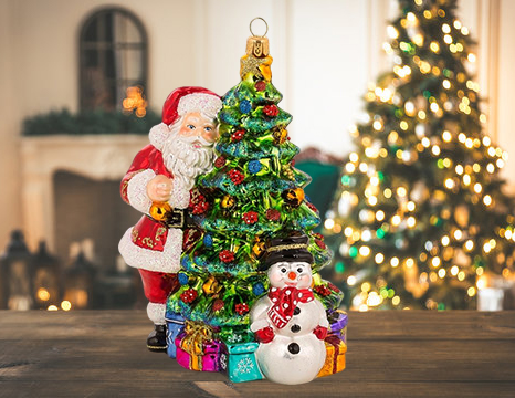 Polish Glass Art Hanging Christmas Ornaments